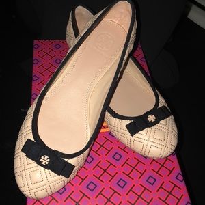 Quilted Tory Burch flat. Still in stores!